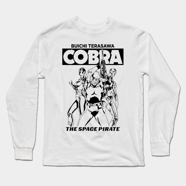 Cobra the space pirate Long Sleeve T-Shirt by jorgejebraws